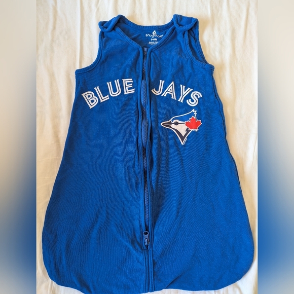 MLB Toronto Blue Jays Sleep Bag Royal Blue, 0-6 Months Up To 18 Lbs - Picture 3 of 16